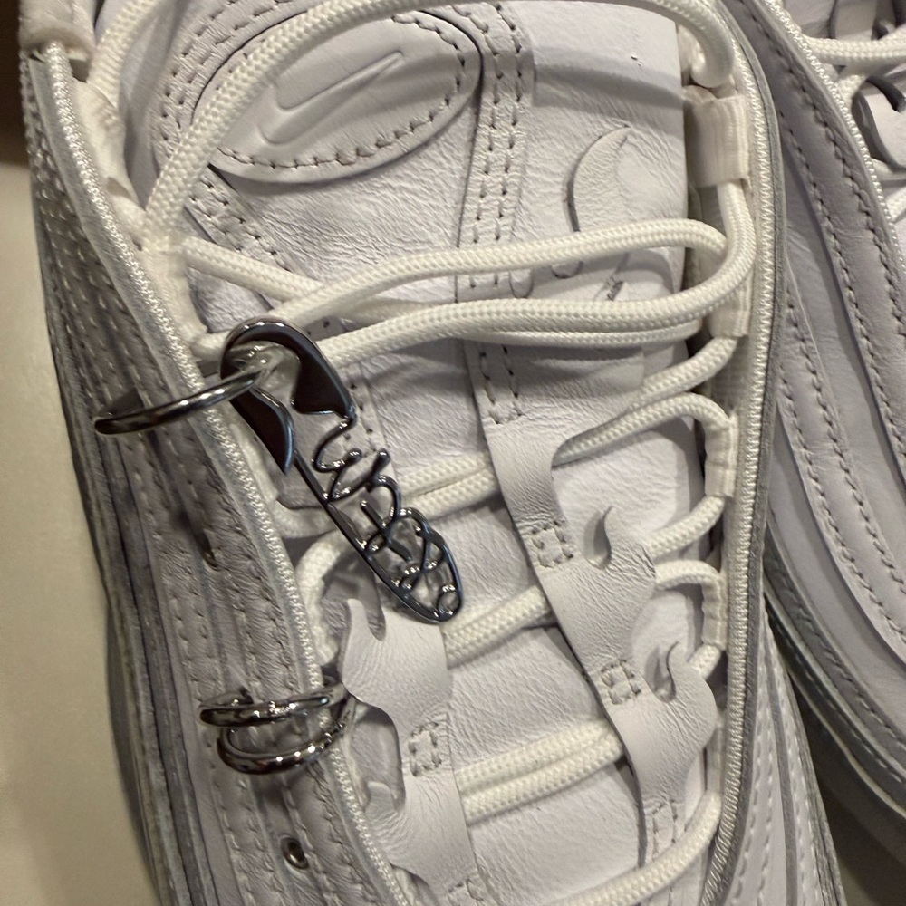 Women’s “Megan Thee Stallion” Nike Air Max White and Silver - Picture 9 of 10